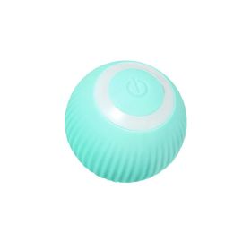 Pet Toy Automatic Rotating Ball Cat Teasing Ball (Color: Green, Type: Pet Supplies)